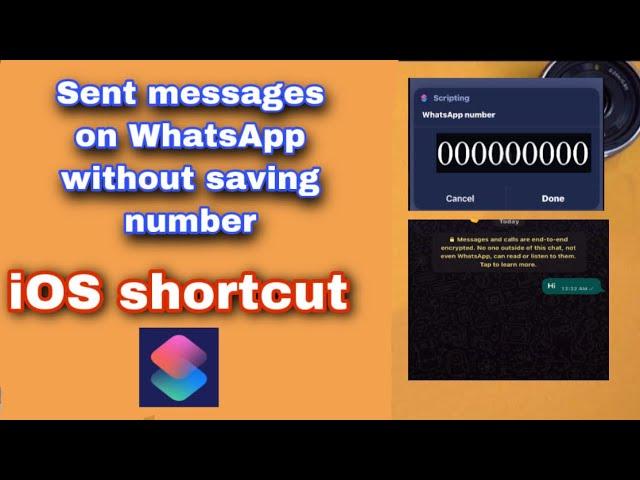 Make iOS Shortcut Sent messages on WhatsApp without saving number. #ios_shortcuts #whatsapp #chat