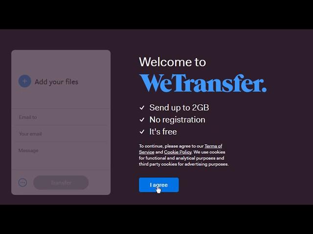 How to use WeTransfer file transfer service