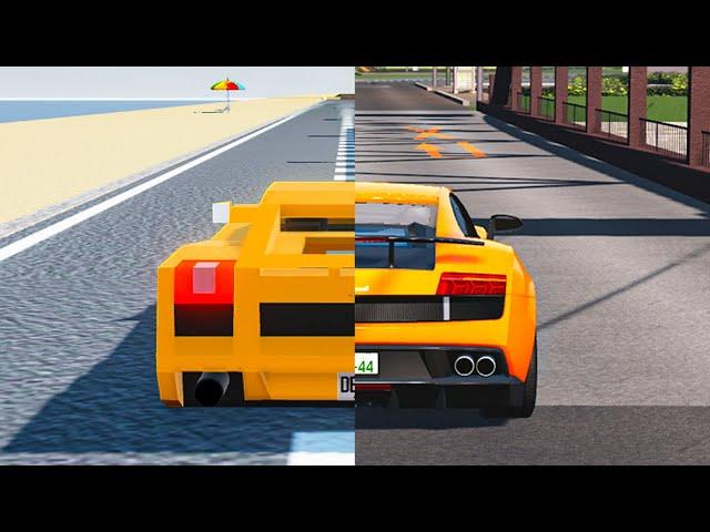 LEAST vs MOST Realistic Car Games in ROBLOX