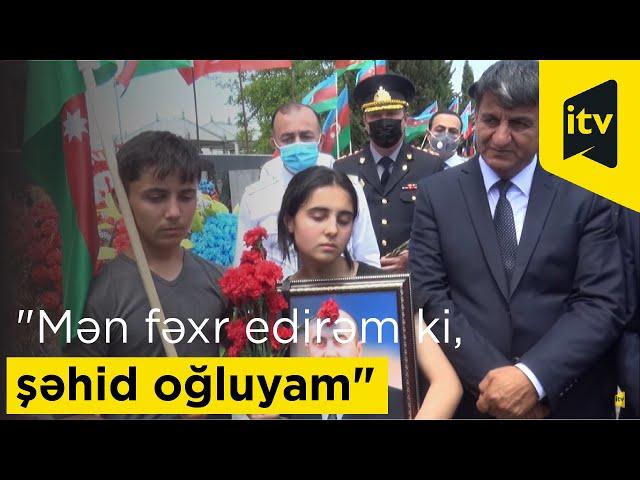 Kəlbəcərdə şəhid olan Arif Əliyevin oğlu: "Mən fəxr edirəm ki, şəhid oğluyam"