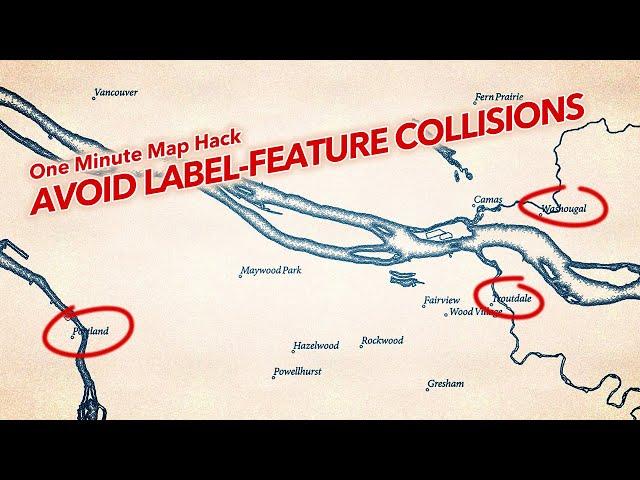 One Minute Map Hack: Avoid Label-Feature Overlap