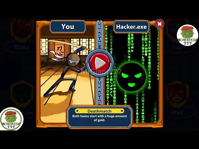 CRAZYJAY PLAYER VS HACKER.EXE, CRAZYJAY SPEARTON VS FINAL BOSS | Stick War Legacy Mod | MrGiant777