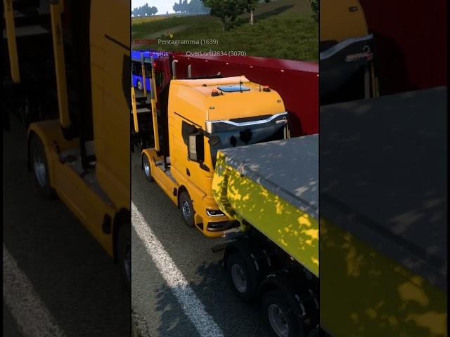 Road Wars - Euro Truck Simulator 2 #ETS2Shorts #Shorts #ets2 #ets2mp #ETS2_Shorts