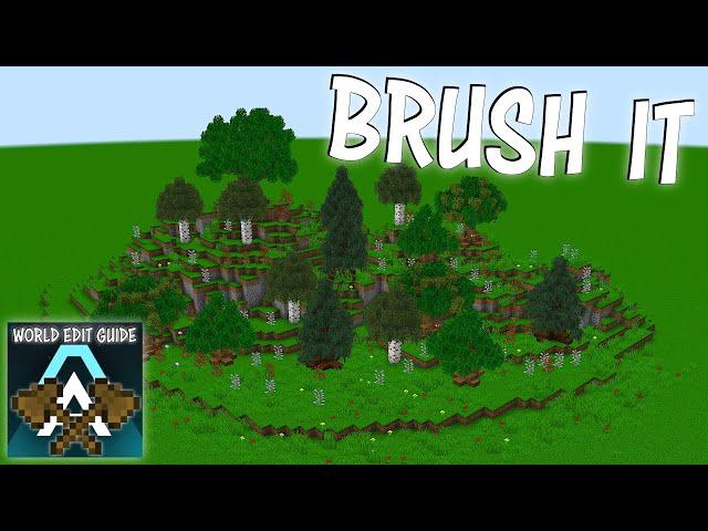 How to use Brushes in WorldEdit | Minecraft WorldEdit Guide (Ep5)