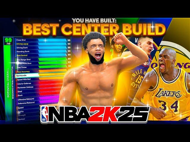 BEST GAME BREAKING CENTER BUILD in NBA 2K25! This BIG DIESEL BUILD is a DEMIGOD! Best Build 2K25!