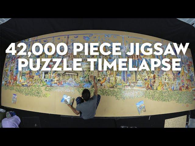 42,000 piece jigsaw puzzle timelapse