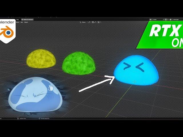 How to create Anime slime material in blender | Blender Tutorial