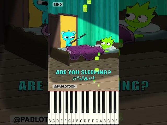 What does a robot vacuum cleaner do at night? OWAKCK is not sleeping @PADLOTOON - Piano Tutorial