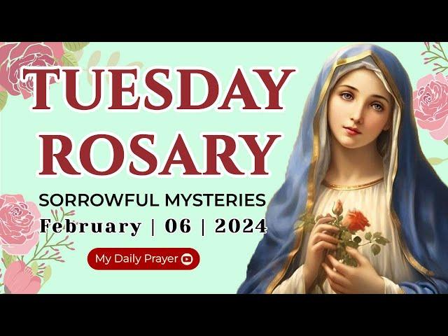 THE ROSARY TODAY  SORROWFUL  MYSTERIES  FEBRUARY 06, 2024 HOLY ROSARY MONDAY | PRAYER FOR GUIDANCE