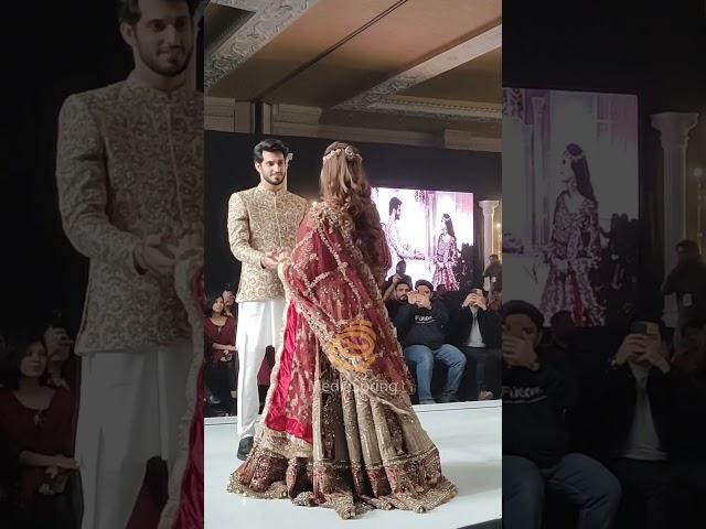 Subhan Awan and Washma Fatima showstopping for Kashees on the day 1 of Bridal Couture Week 2023