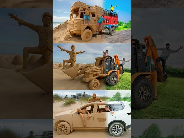 "Crazy XYZ ki Truck aur A1 Adventure ki JCB Bani Mitti Se" #jcb #truck #mitti #shortsvideo