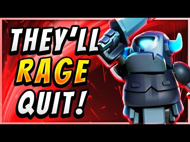 NO SKILL NEEDED! MAKE PRO PLAYERS RAGE with GIANT BRIDGE SPAM! — Clash Royale