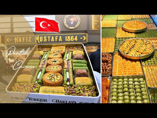 اشهر واروع حلويات حافظ  مصطفى في  اسطنبول | Best Turkish desserts in Istanbul, Turkey!