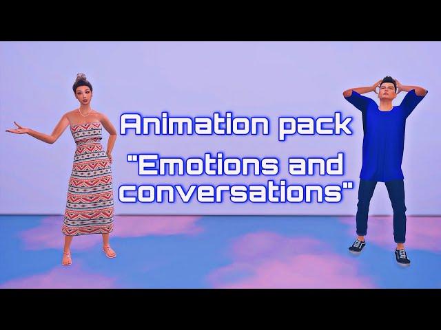 The sims 4/Animation pack sims 4/Animation "Emotions and conversations" (DOWNLOAD)