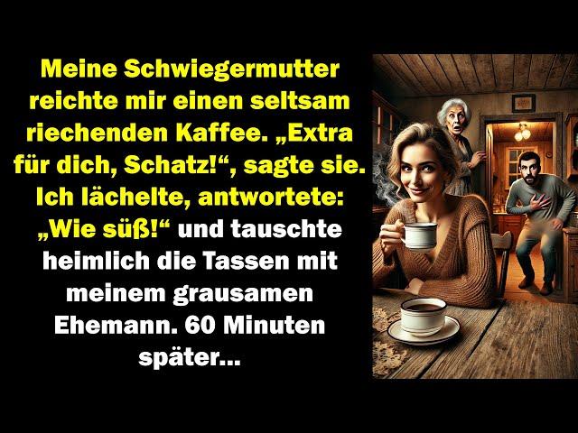 Die Schwiegermutter gab mir seltsamen Kaffee. Ich tauschte ihn mit meinem Mann – 60 Min. später…