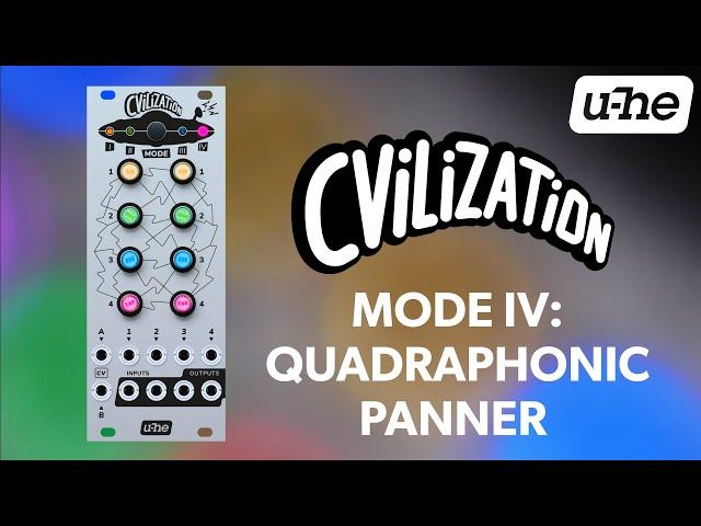 u-he CVilization Mode IV: Quadraphonic Panner