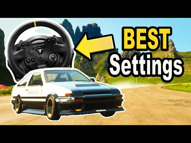 The BEST WHEEL SETTINGS For Simulation Driving | Forza Horizon 4&5