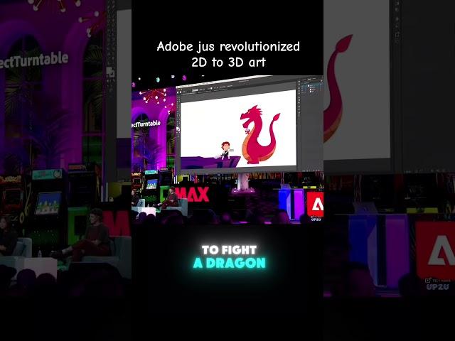 Adobe just revolutionized 2D to 3D art! #fyp #adobe #adobeillustrator #digitalart