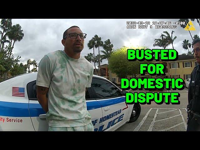 Busted for Domestic Dispute - Homestead, Florida - March 12, 2022