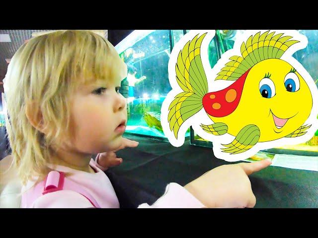 Margo on exhibition of Fishes and Snakes - Adventures for children