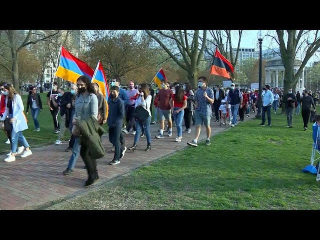 Hundreds show support for Boston's Armenian community during rally, march