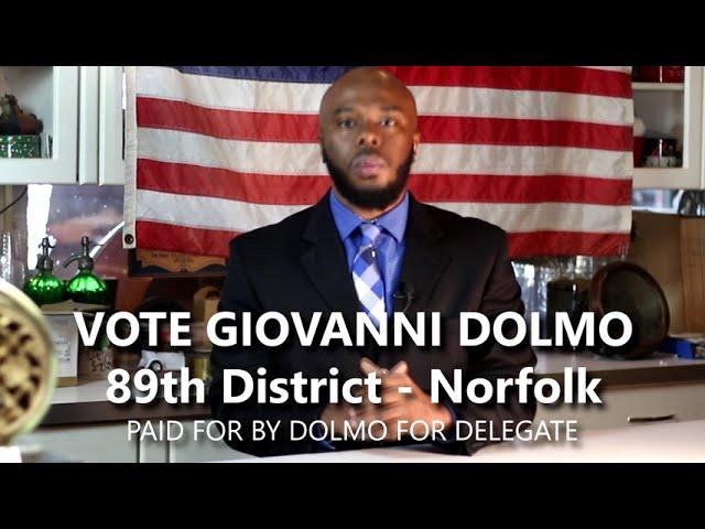 Election Day!  Vote for Giovanni Dolmo in the 89th District