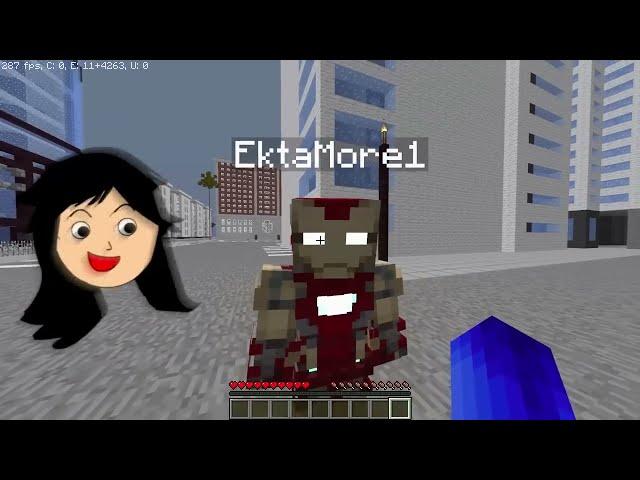 I Stole IRON MAN Suit From My Cute Sister | Minecraft in Hindi