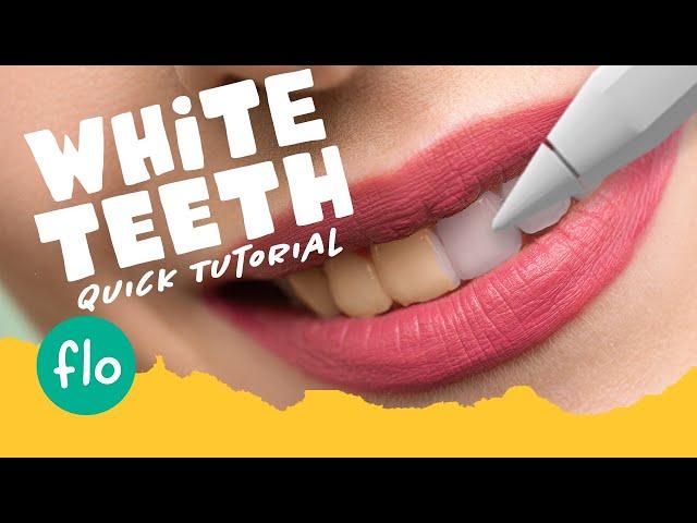 How to WHITEN TEETH in PROCREATE #Shorts - Quick Procreate Tutorial