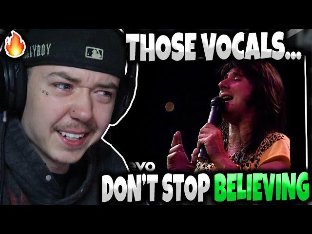 FIRST TIME HEARING 'Journey - Don't Stop Believing LIVE 1981' | GENUINE REACTION