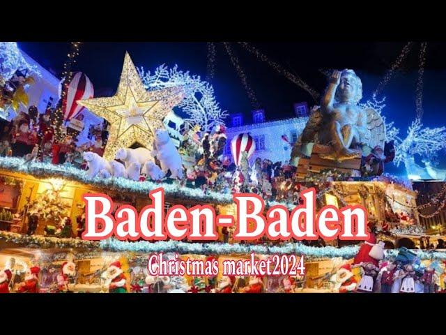 Baden-Baden, Germany -Most Beautiful Christmas markets 2024/4K Walking tour