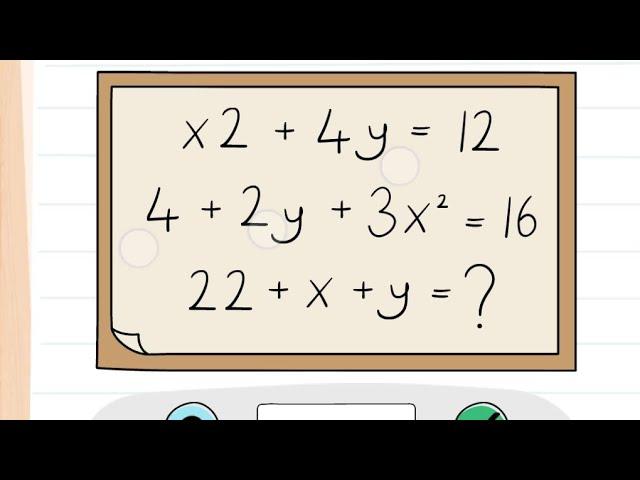 brain test 4 level 89 solution | brain test 4 level 89 What equals 22+x+y?