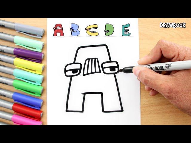 How to draw ALPHABET LORE (A-Z) | All Letters