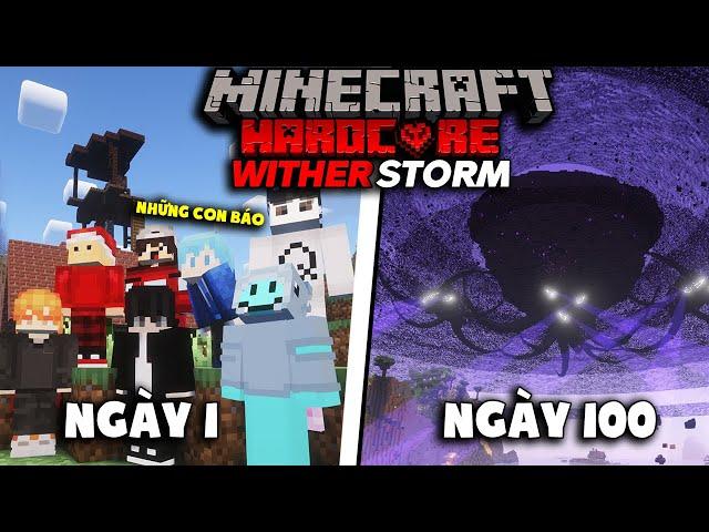 MÌNH SINH TỒN 100 NGÀY TRONG MINECRAFT WITHER STORM CÙNG VỚI HỘI YOUTUBER BÁO!!!