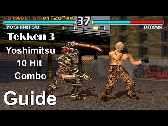 Tekken 3 - Yoshimitsu All 10 Hit Combo Guide 4K 60FPS