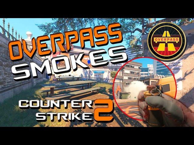 CS2 НОВЫЕ СМОКИ ОВЕРПАСС / CS2 OVERPASS SMOKES #cs2 #cs2clips #cs2gameplay #cs2guide  #santacruzcs