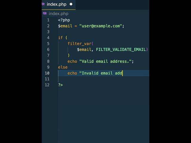 How to use filter_var() in PHP with  #php  #filter_var #datavalidation  #phpdevelopment "