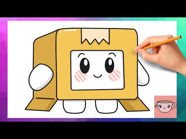 How To Draw Boxy from LankyBox | Easy Cute Drawing Tutorial