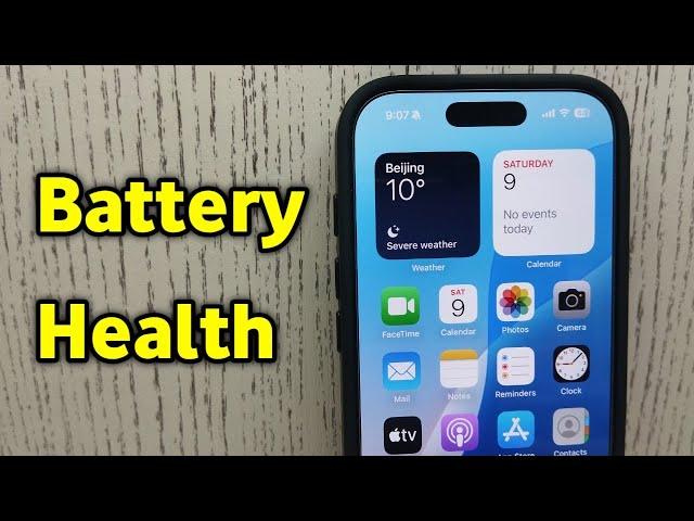 How To Check Battery Health in iPhone