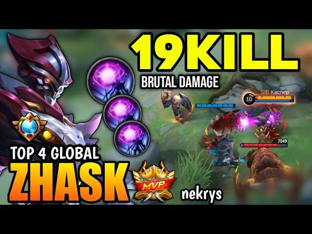 ZHASK BEST BUILD 2023 | TOP GLOBAL ZHASK GAMEPLAY | MOBILE LEGENDS