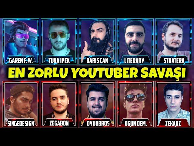 OYNADIĞIM EN ZORLU 5v5! EFSANE YAYINCI YOUTUBER SAVAŞLARI!! | Barış Can