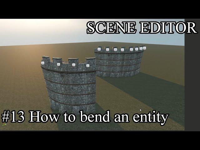 Bannerlord - Scene Editor Tutorial #13 - How to bend an entity (Curved walls)