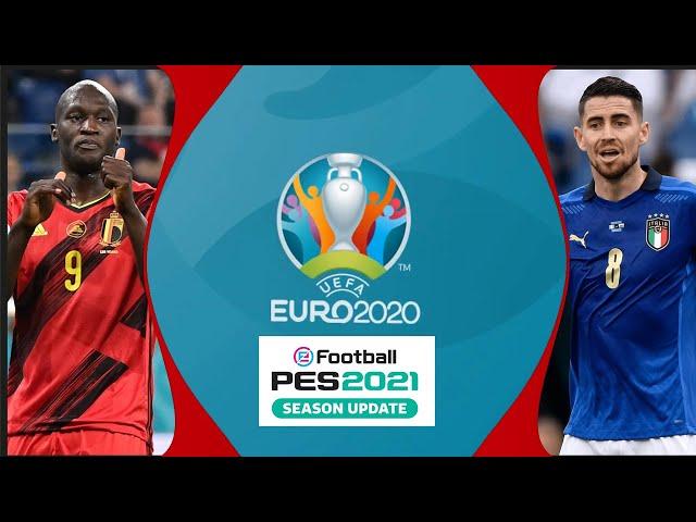 BELGIUM vs ITALY #EURO2020 (PES 2021)