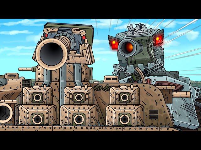 I WILL STOP THE MONSTER WITH MY 450MM GUN! - Cartoons about tanks