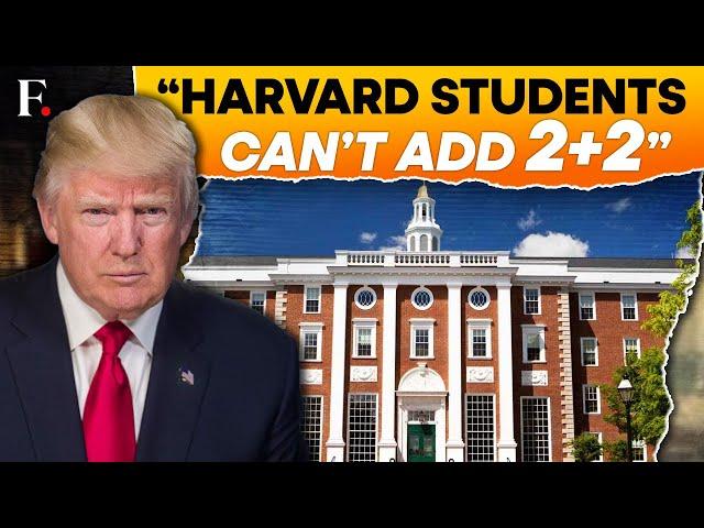 Trump's Math Jibe At Harvard After Court Halts Foreign Students Ban | N18G