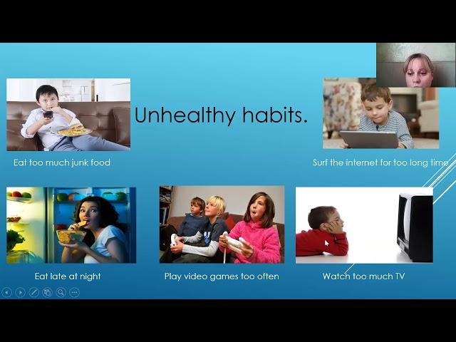 ІV четверть, English for the 7th grade, № 3 Healthy and unhealthy habits