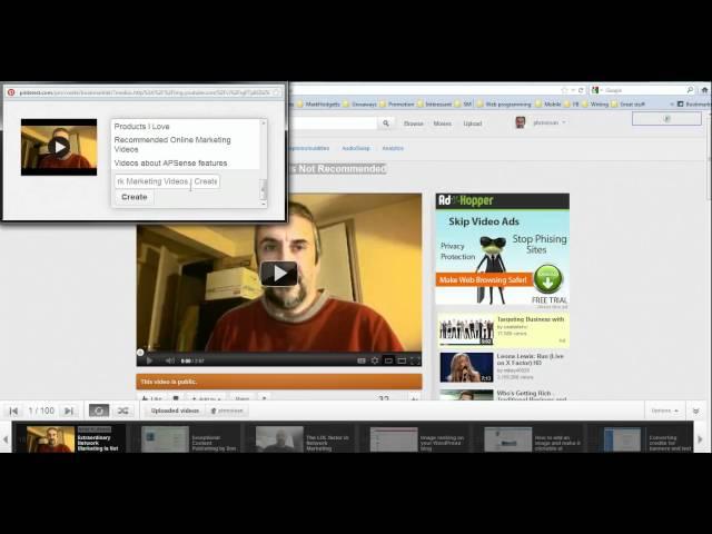 How to pin a YouTube video on Pinterest