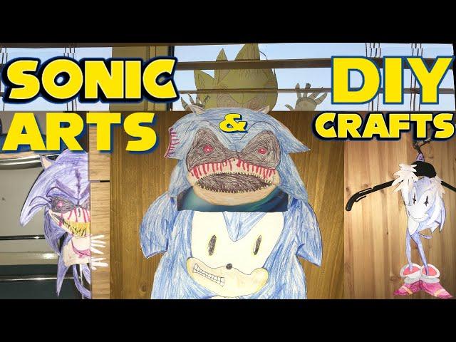 Making Sonic DIYs Arts & Crafts - Fleetway Super Sonic, Sonic.exe, Sonic & More