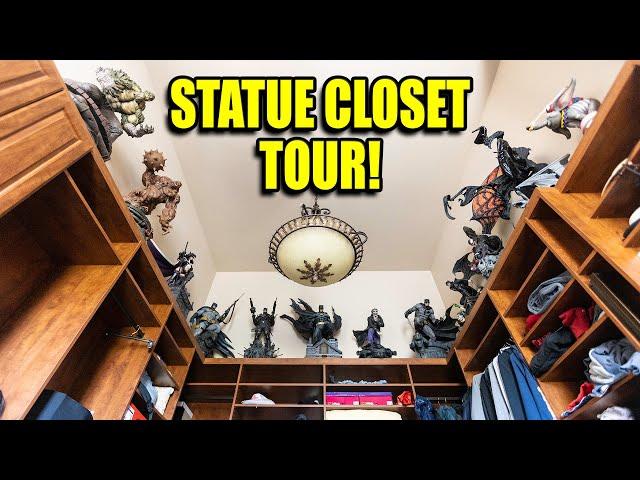 STATUE CLOSET TOUR!!! Huge 1/3 Scale Statue Collection in the BAT CLOSET!