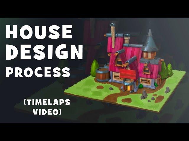 Рисуем игры | Разработка дизайна дома | Game house design creation | PHOTOSHOP