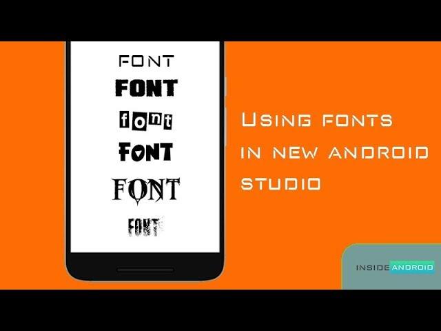 Using fonts in new Android Studio